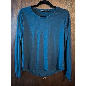 4/$12 Athleta XS Long Sleeve Peek A Boo Back Top